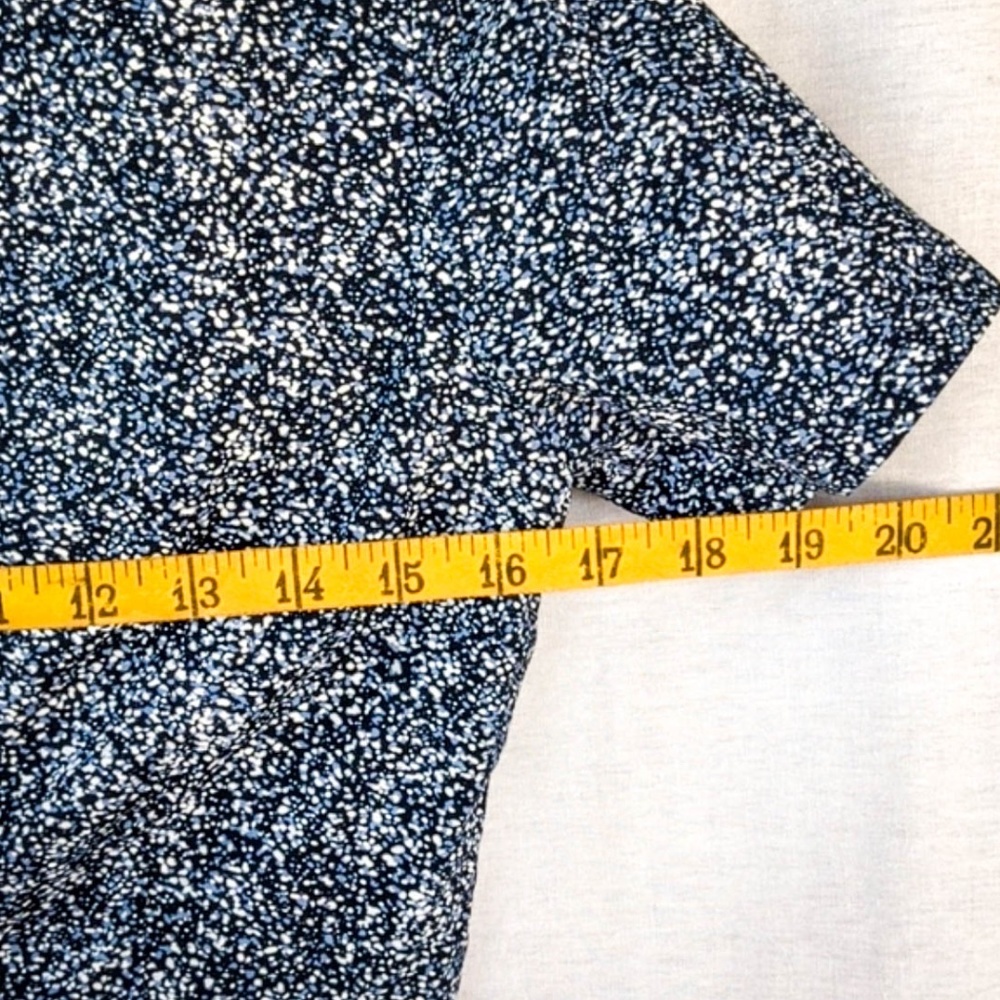 Gap Blue Speckled Peplum Top, sz: 0 - Picture 10 of 12